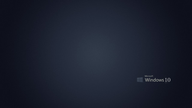 Darkblue windows10 minimalism screenshot widescreen free wallpaper for desktop - medium preview image