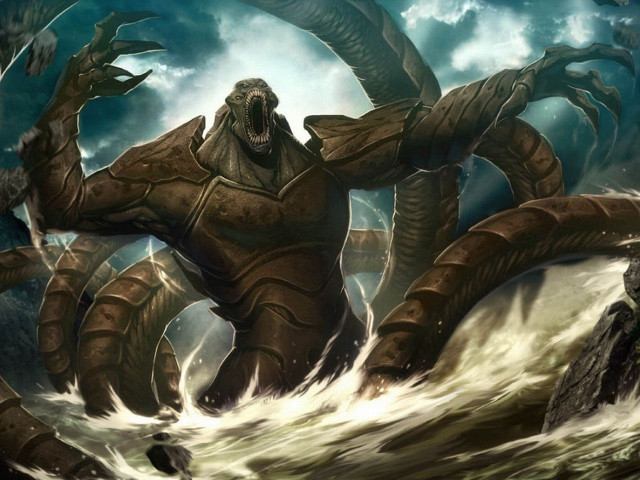 Giant monster huge head arms free wallpaper for desktop - medium preview image