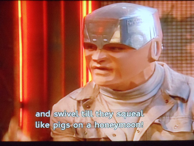 Man helmet talking television screen free wallpaper for desktop - medium preview image