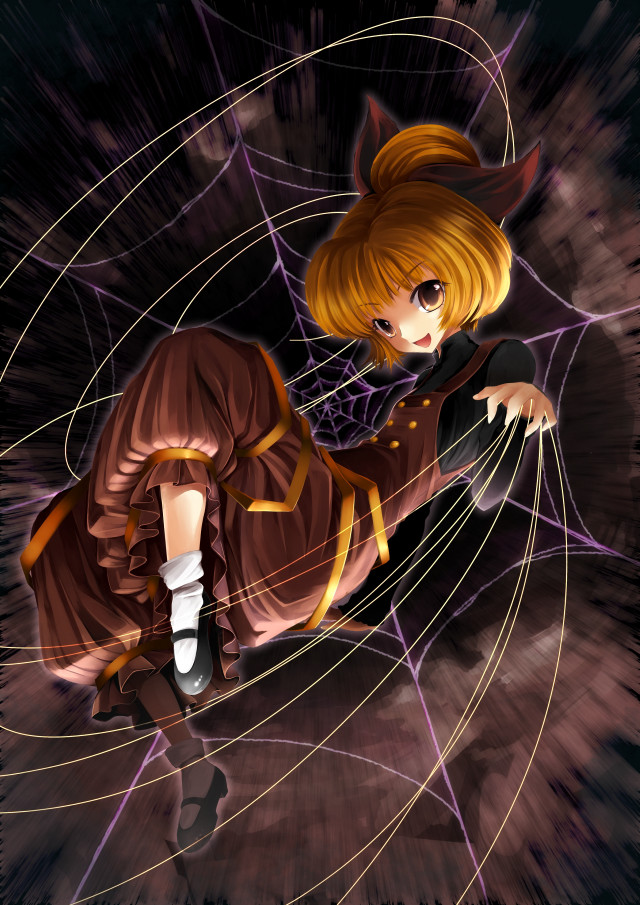 Alice prin brown dress spider free wallpaper for mobile - medium preview image