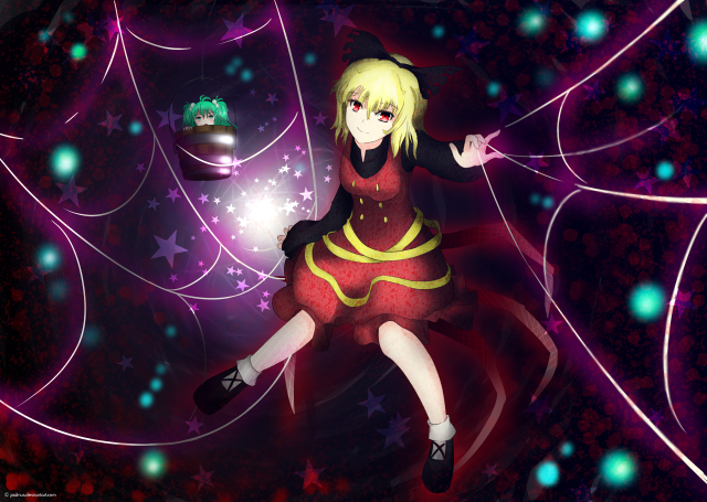 Girl dancing red dress starry free wallpaper for desktop - medium preview image