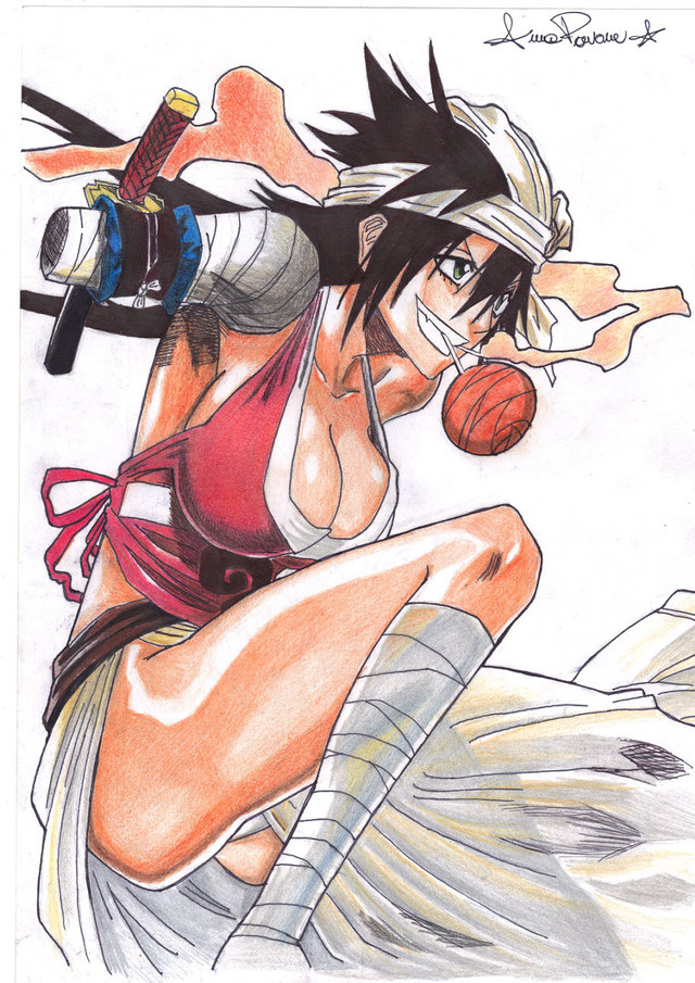 Woman basketball sword wine drawing free wallpaper for mobile - medium preview image