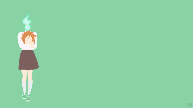 Woman red hair brown skirt free wallpaper for desktop - medium preview image