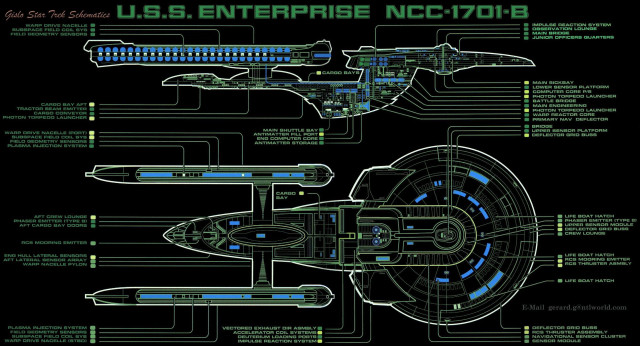 Uss enterprise blueprint star trek free wallpaper for desktop - medium preview image