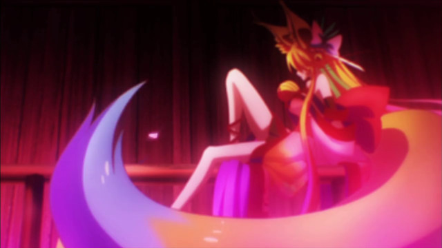 Cartoon character crescent stage curtain free wallpaper for desktop - medium preview image