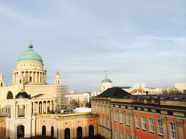 Building dome clocktower berlin secession free wallpaper for desktop - medium preview image