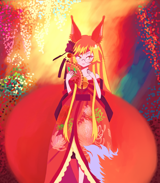 Woman red dress cat shoulder free wallpaper for tablet - medium preview image