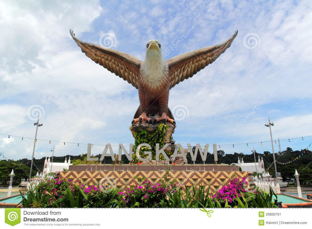 Large bird statue sky flowers free wallpaper for desktop - medium preview image