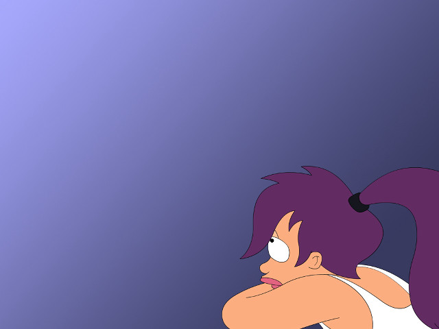Cartoon character purple hair ponytail free wallpaper for desktop - medium preview image