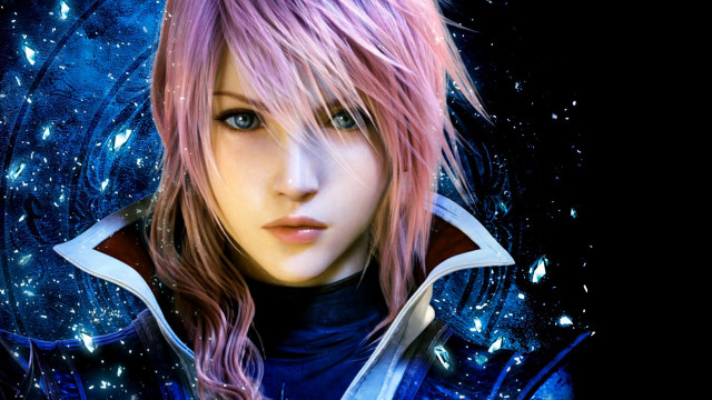 Girl pink hair blue eyes free wallpaper for desktop - medium preview image