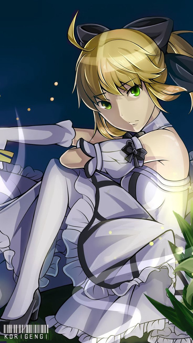 Gothic armor dress cat eared free wallpaper for mobile - medium preview image