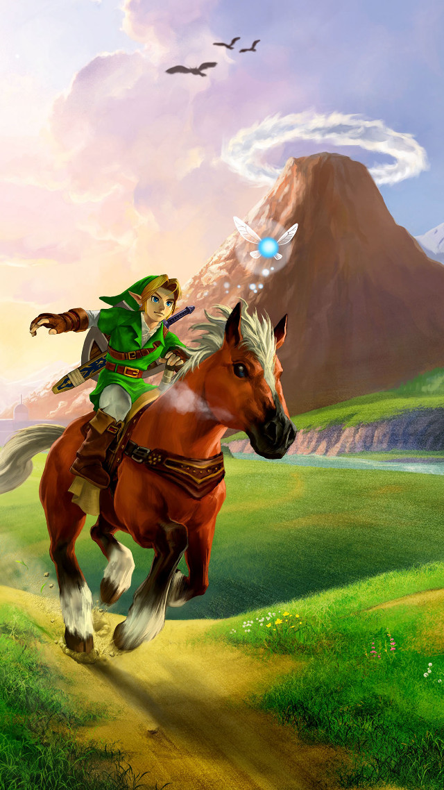 Man horse field green hat free wallpaper for mobile - medium preview image