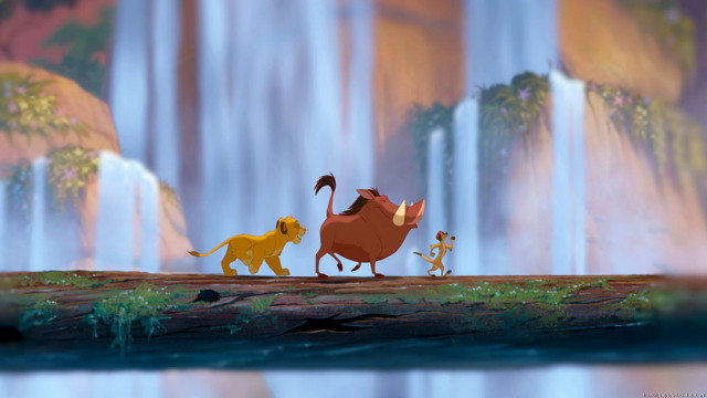 Lion king mouse prince scene free wallpaper for desktop - medium preview image