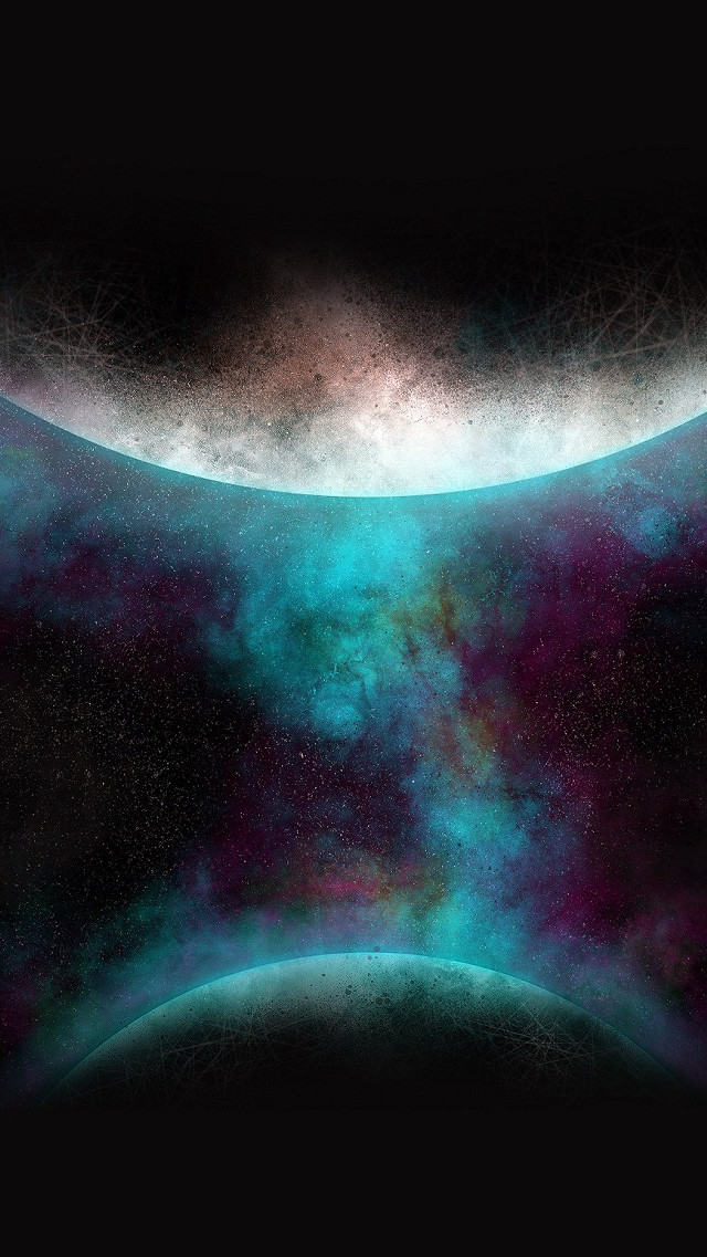 Space blue purple substance black free wallpaper for mobile - medium preview image
