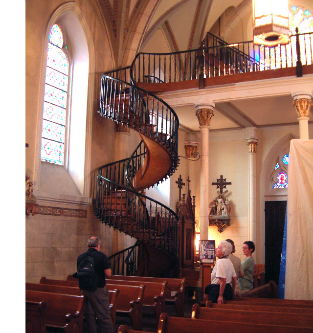 Church spiral staircase group people free wallpaper for tablet - medium preview image