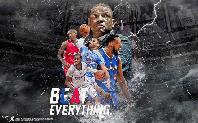 Basketball players rain basketball air free wallpaper for desktop - medium preview image