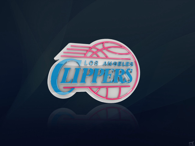 Clippers logo black background reflection free wallpaper for desktop - medium preview image