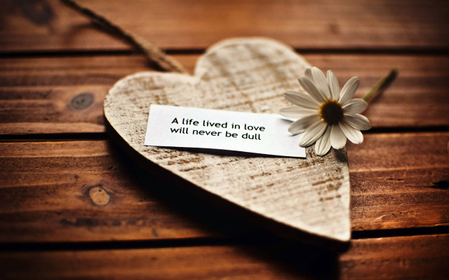 Heart shaped paper flower note #3 free wallpaper for desktop - medium preview image