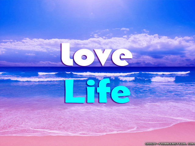 Beach love life blue sky free wallpaper for desktop - medium preview image