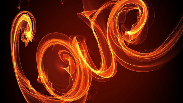 Red yellow swirly background black free wallpaper for desktop - medium preview image