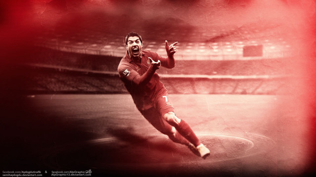 Man running soccer field red free wallpaper for desktop - medium preview image