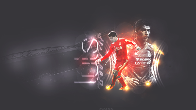 Soccer player running ball neon free wallpaper for desktop - medium preview image