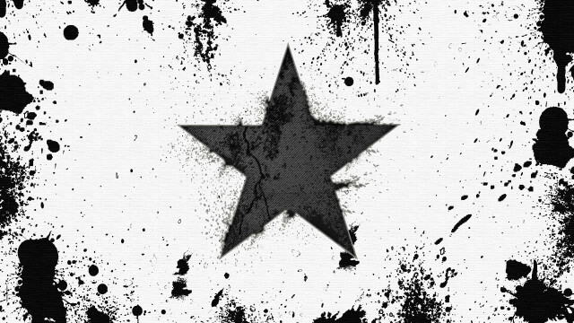 Black white star background spots free wallpaper for desktop - medium preview image