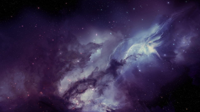 Colorful space night sky stars free wallpaper for desktop - medium preview image
