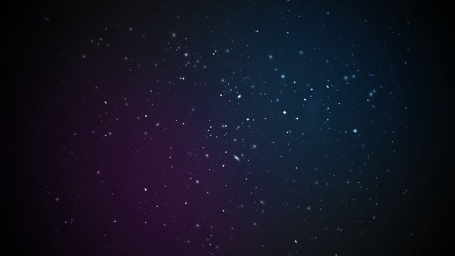 Starry sky galaxy moon aurora free wallpaper for desktop - medium preview image