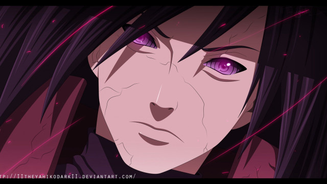 Woman purple eyes creepy look free wallpaper for desktop - medium preview image