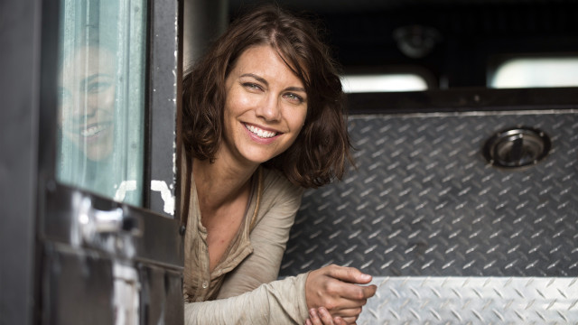 Smiling woman truck door handle free wallpaper for desktop - medium preview image