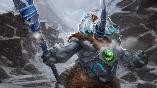 Man sword horned head spear free wallpaper for desktop - medium preview image