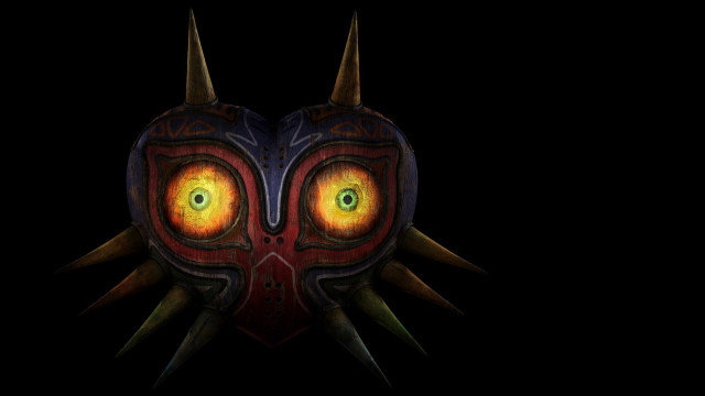 Demonic mask yellow eyes horns #2 free wallpaper for desktop - medium preview image