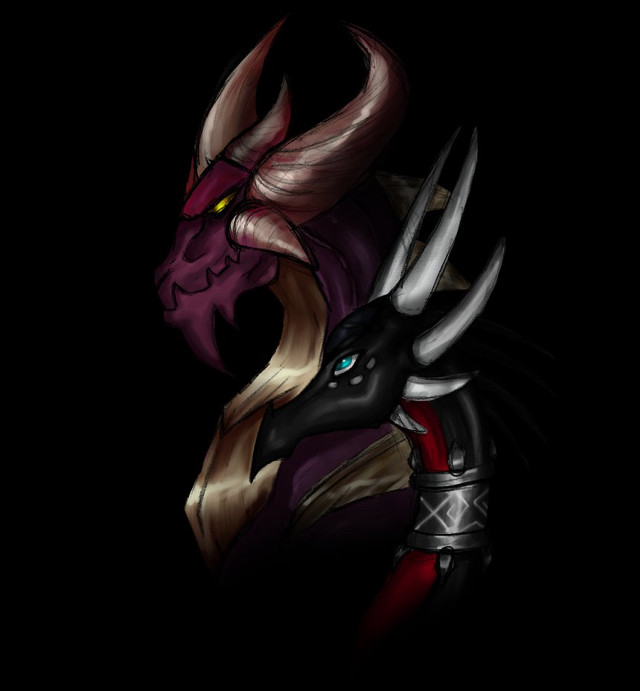 Dragon horns demon face head free wallpaper for tablet - medium preview image