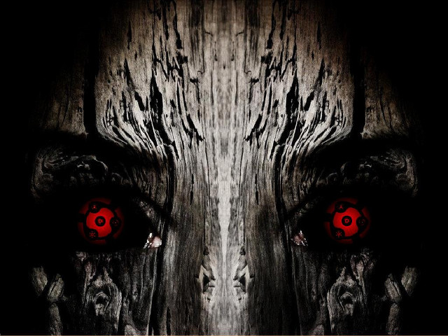 Creepy face red eyes scary free wallpaper for desktop - medium preview image