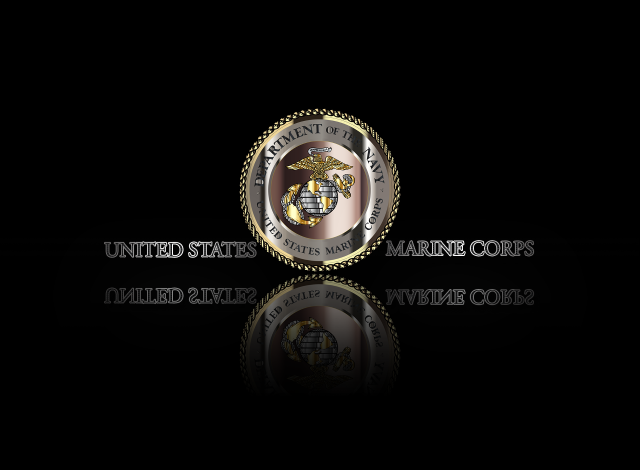 Marine emblem reflection allen talcott free wallpaper for desktop - medium preview image