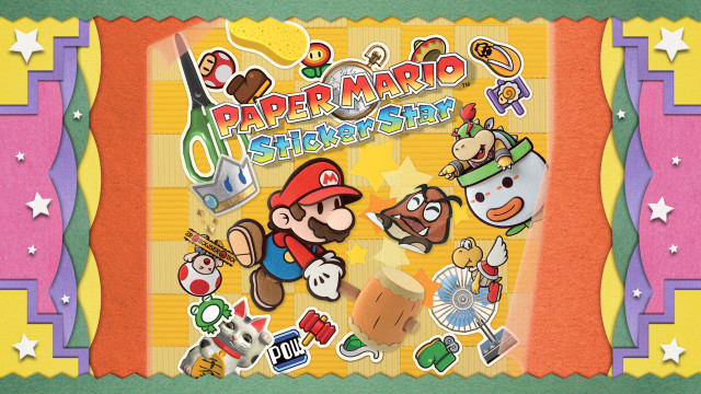 Nintendo game stickers mario cover free wallpaper for desktop - medium preview image