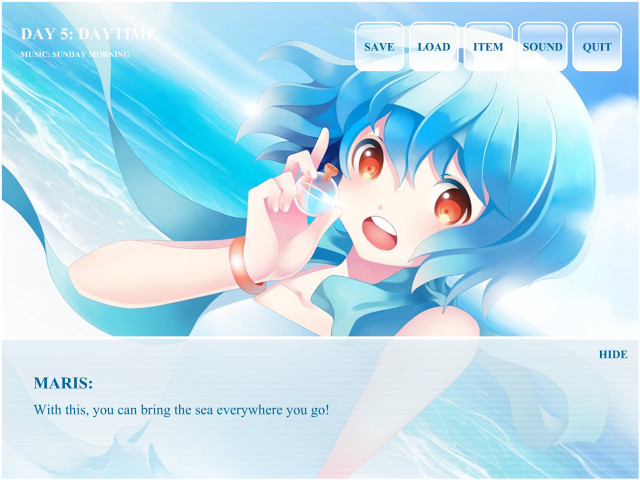 Girl blue hair holding glass free wallpaper for desktop - medium preview image