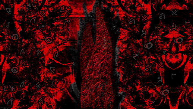 Red tie black red background free wallpaper for desktop - medium preview image