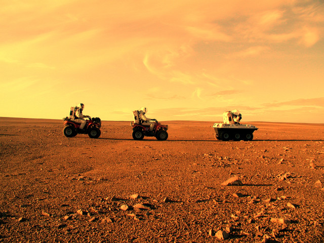 Vehicles dirt road desert sky free wallpaper for desktop - medium preview image