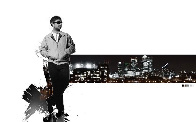 Man suit tie city skyline #4 free wallpaper for desktop - medium preview image