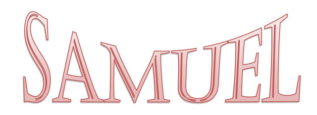 Red white samuel cursive international free wallpaper for desktop - medium preview image