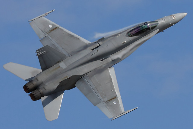 Fighter jet blue sky smoke #5 free wallpaper for desktop - medium preview image