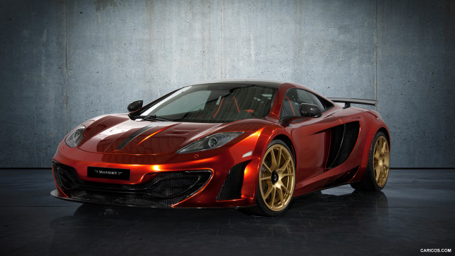 Red sports car gold rims #2 free wallpaper for desktop - medium preview image