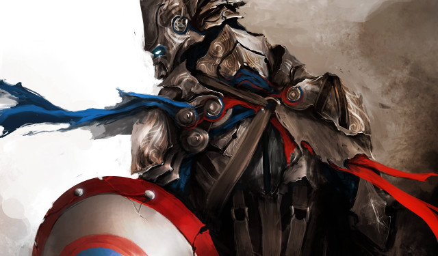 Armor shield sword antipodeans concept free wallpaper for desktop - medium preview image