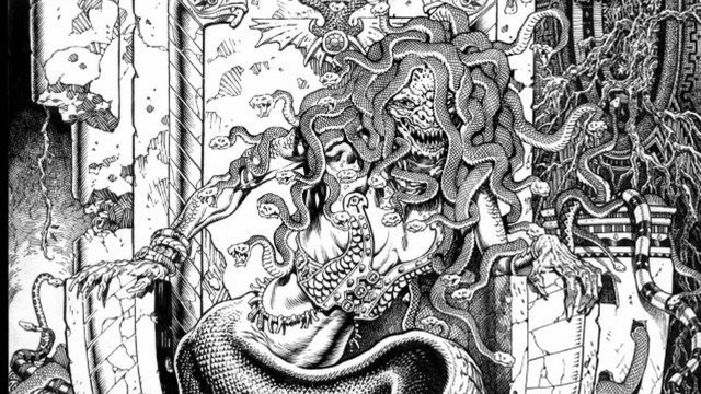 Woman man room giant snake free wallpaper for desktop - medium preview image