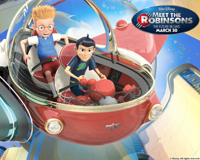 Cartoon two boys red car free wallpaper for desktop - medium preview image