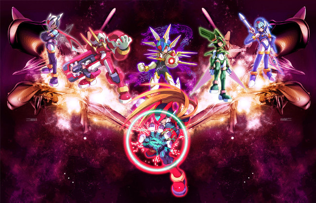 Cartoon characters space background magnifying free wallpaper for desktop - medium preview image