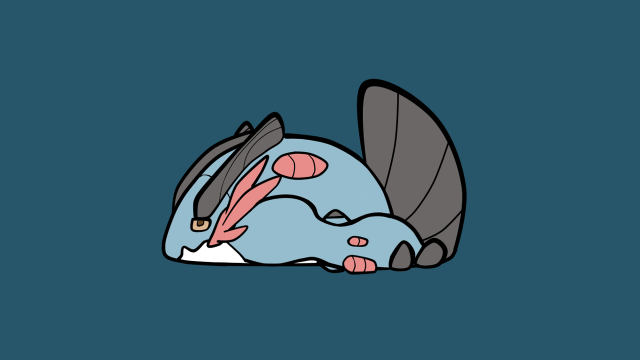 Cartoon bat head blue background free wallpaper for desktop - medium preview image