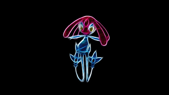 Colorful mushroom black background blue free wallpaper for desktop - medium preview image